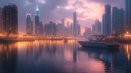 Naklejka premium marina bay country