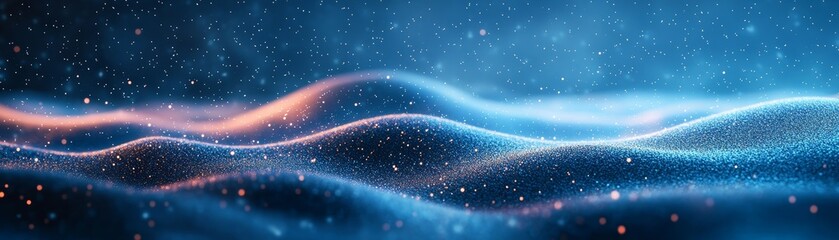 Futuristic Digital Hologram of Snow Activities Tips Technical Process Operations with Copy Space