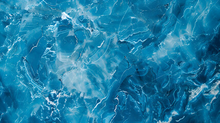 Fototapeta premium Vibrant electric blue color marble background, striking and elegant