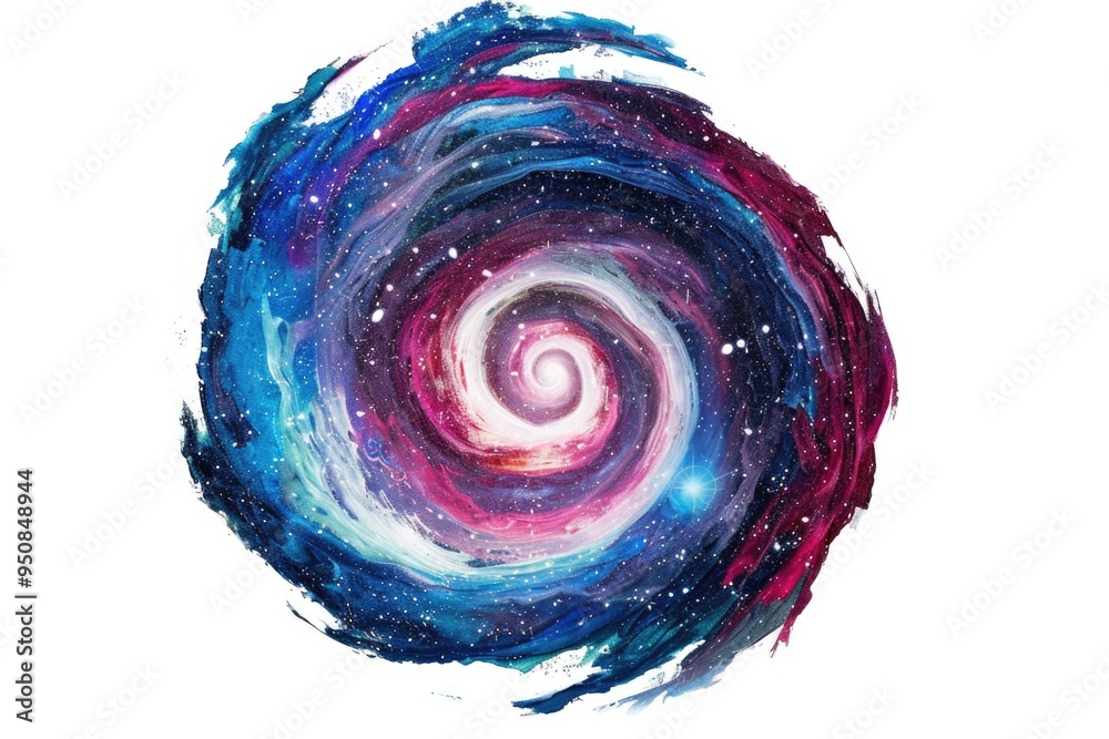Aufkleber a spiral design element on a clean white background, ideal for use as a placeholder or texture