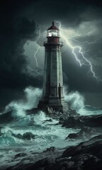 lighthouse on the coast