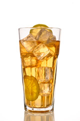 Glass of tasty Long Island iced tea