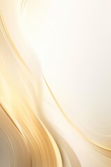 Fototapeta premium Abstract gold and white color wavy background