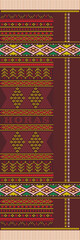 Ulos ornaments with transparent format, PNG, Modern Batak Ulos with gold designs, various colors.