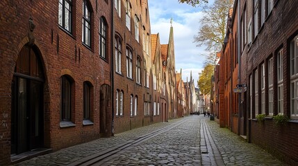 Salzspeicher in the old town of the hanseatic city of LÃ¼beck in Germany 