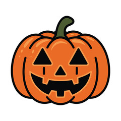 Fototapeta premium Pumpkin vector image, pumpkin vector art, fall pumpkin clip art, gambar buah waluh labu kuning