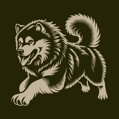 Obraz premium dog cartoon isolated on white