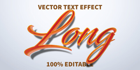 Long creative text effect editable modern and poster text style