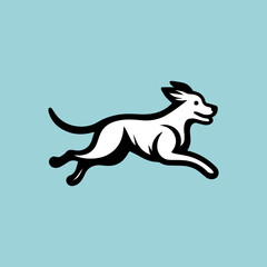 silhouette of a white dog