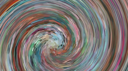 A colorful swirl with a lot of different colors. The colors are very bright and the swirl is very large