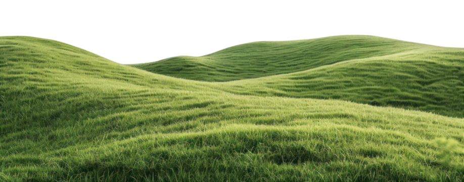 PNG Lush green rolling hills landscape