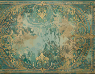 Naklejka premium Vintage Grunge Texture Abstract Faded and Distressed Background with Retro Worn and Old Aesthetic