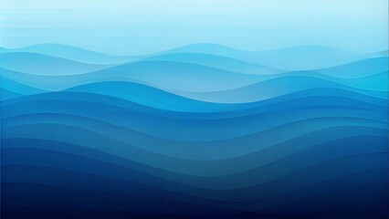 Fototapeta premium Abstract wavy ocean pattern in shades of blue creating a serene underwater feel