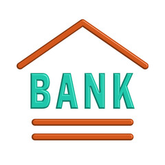 Bank icon template design
