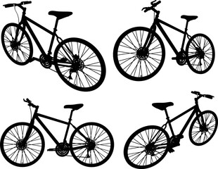 Vector sketch illustration silhouette design image of racing bike for championship race 