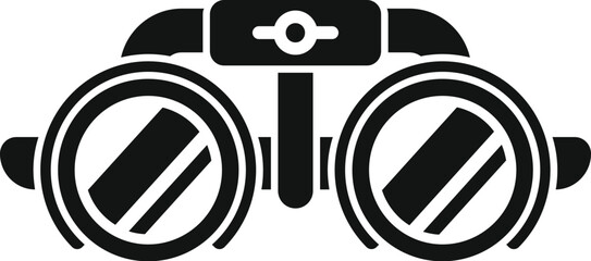 Trial frame optometrist tool icon, simple style, isolated on white background