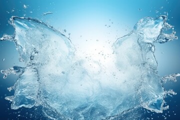 blue water splash frame wallpaper web design leave copy space style futuristic design