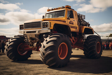Obraz premium photo of a monster truck, monster truck photo