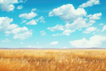 Obraz premium blurred landscape with blue sky in background