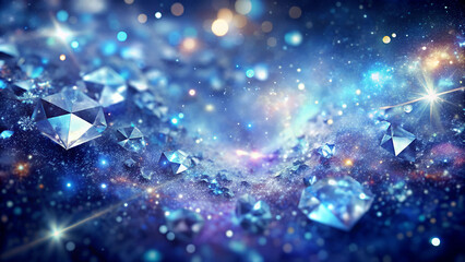 a complex geometric pattern of overlapping triangles, crystals, AI generated