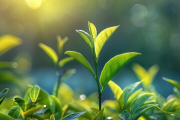 Obraz premium Blurry tea tree background