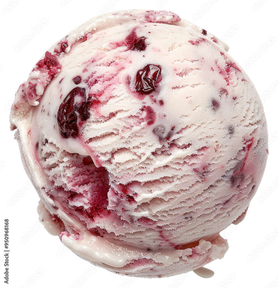 Poster PNG Delicious creamy cherry ice cream