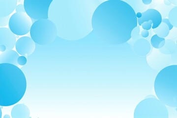 simple geometry frame in light blue color