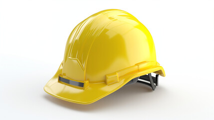 3d vector icon of a yellow construction helmet