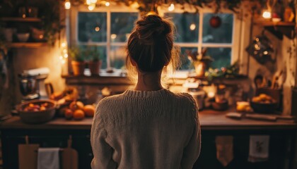 Cozy Christmas Kitchen Solitude