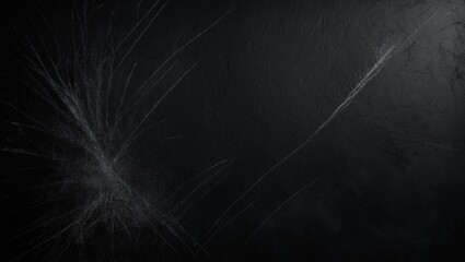 Cracks on a dark textured surface create an artistic abstract pattern