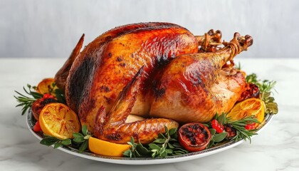 Juicy Thanksgiving Turkey with Aromatic Herbs and Citrus
