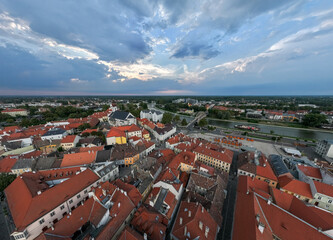 Panorama miasta Gyor © sopthedrone