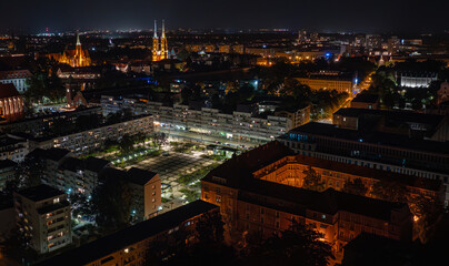 Nocne ujęcia Wrocławia