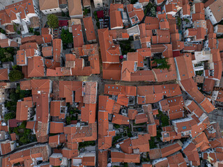 Glowna ulica w miejscowosci KRK Chrowacja © sopthedrone
