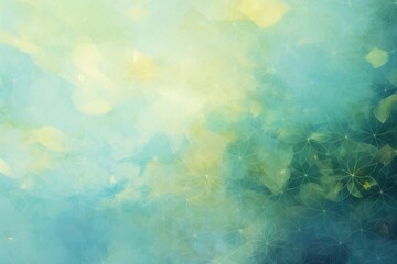 Obraz premium Abstract flower pattern light green background