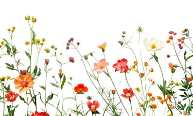 Fototapeta premium PNG Colorful floral spring background