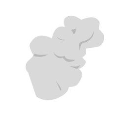 hand drawn black smoke illustration