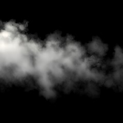 Naklejka premium White smoke on black