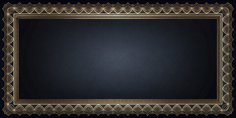 Insulated frame background template for certificate or diploma on elegant dark background