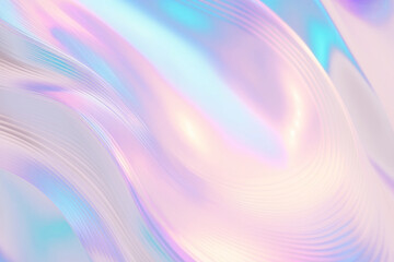 Obraz premium Abstract iridescent fluid waves png overlay effect, transparent background