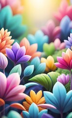 Fototapeta premium flowers in the garden