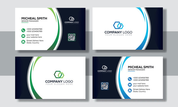 Creative business card template, modern business card design, Professional business card template. 