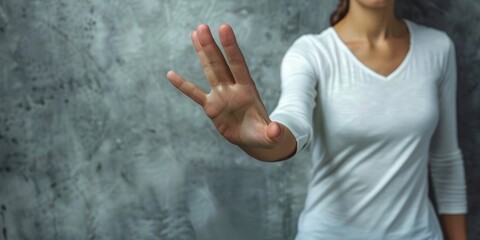 Woman Opposing Sexual Harassment, Violence, and Exploitation