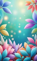 Fototapeta premium background with flowers