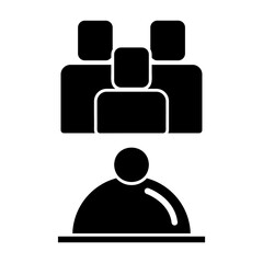 family dinner Solid icon