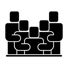 Obraz premium big family Solid icon