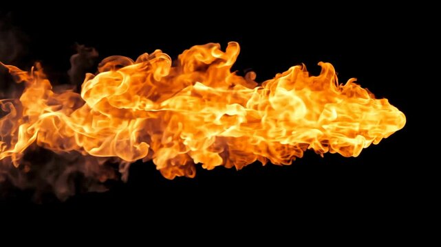 Cinematic Fireball: High-Speed Explosion with Slow-Motion Effect