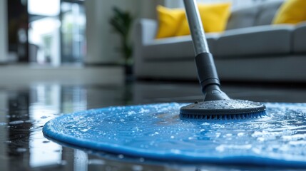 Deep House Cleaning with Professional Tools for a Sparkling Home Interior