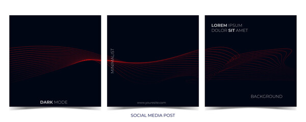 Fototapeta premium SOCIAL MEDIA POST 22 WITH MINIMALIST DARK THEME BACKGROUND VERSATILE FOR ALL PLATFORMS