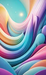 abstract colorful background with waves